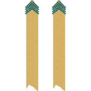 Gold Long Chain Statement Vintage Cute Long Summer Earring for Women Jewelry